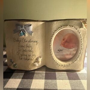 Russ Baby's Christening Photo Frame